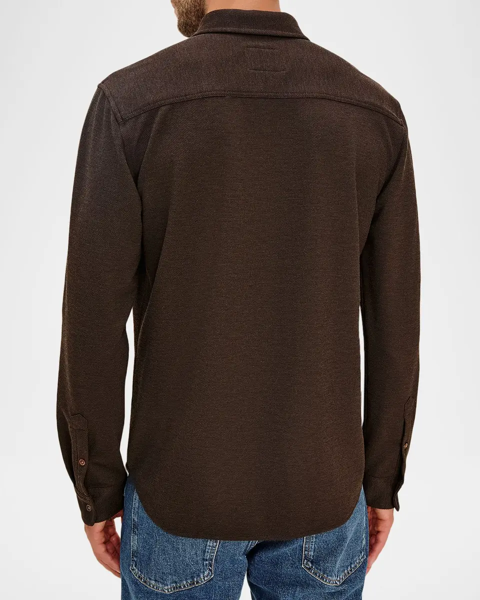 RAILS Men's Tech Pique Button-Front Shirt | Thumbnail 3 RAILS Men's Tech Pique Button-Front Shirt | Thumbnail 3