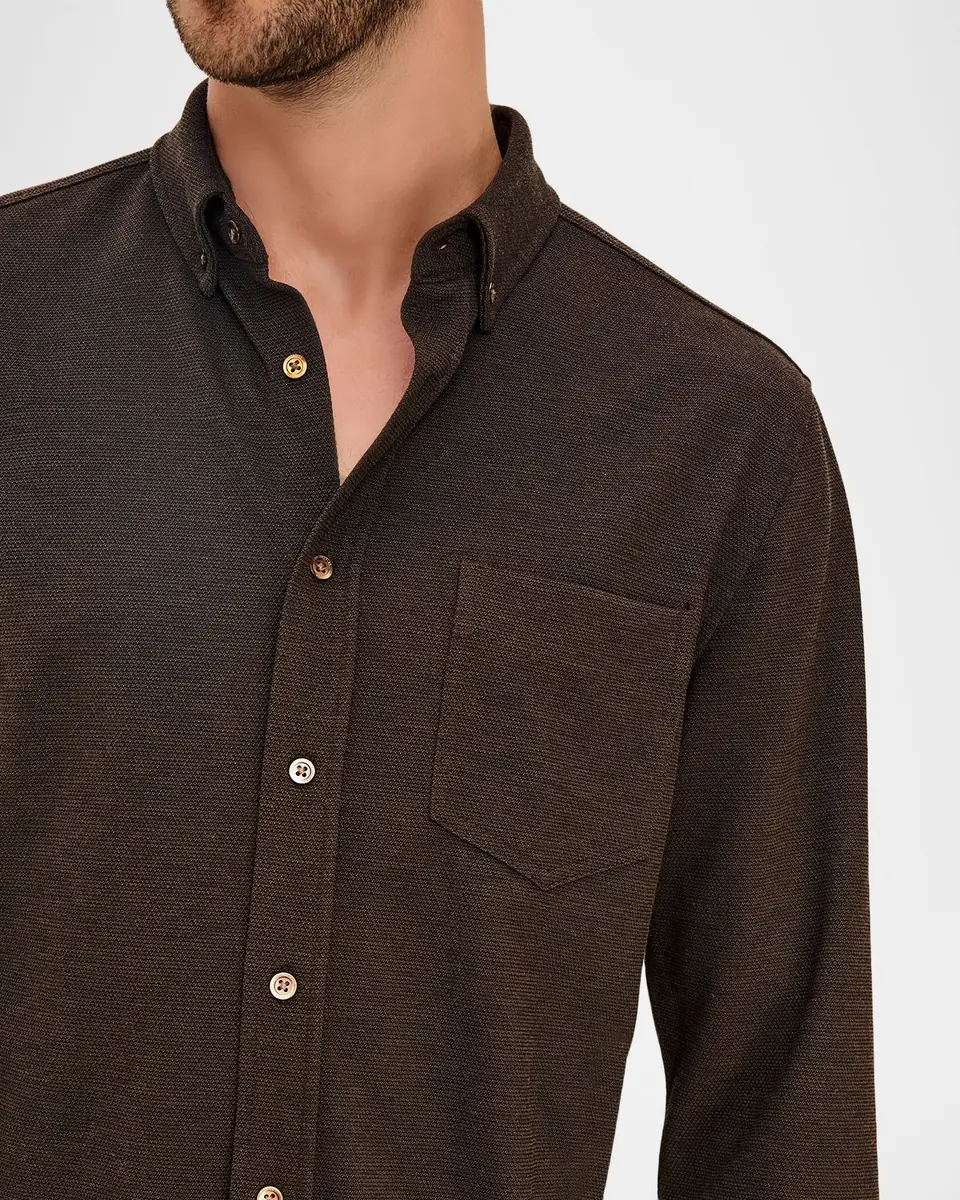 RAILS Men's Tech Pique Button-Front Shirt | Thumbnail 5 RAILS Men's Tech Pique Button-Front Shirt | Thumbnail 5