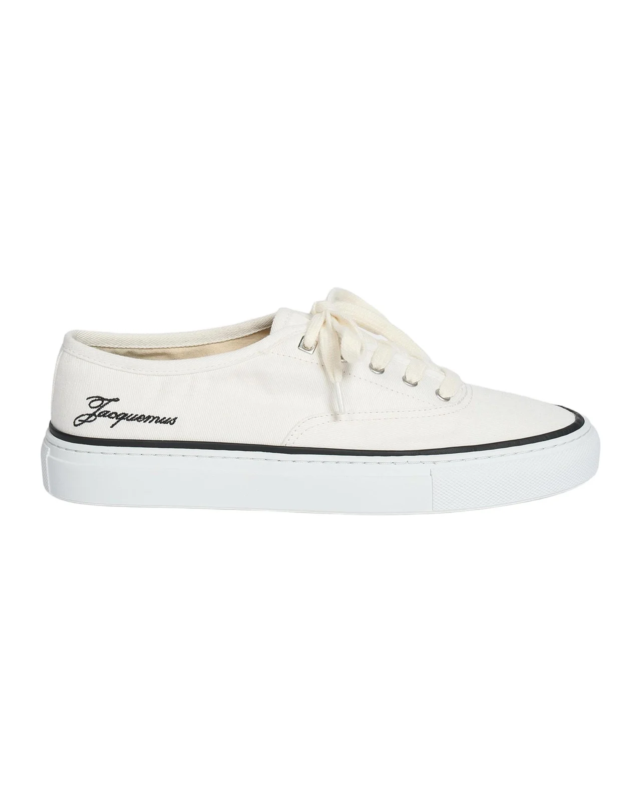 Jacquemus Les Fefe Canvas Low-Top Boat Sneakers