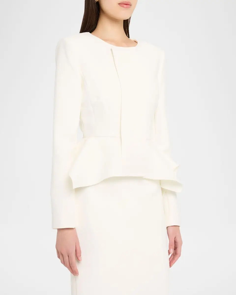 Roland Mouret Peplum Crepe Jacket | Thumbnail 4 Roland Mouret Peplum Crepe Jacket | Thumbnail 4