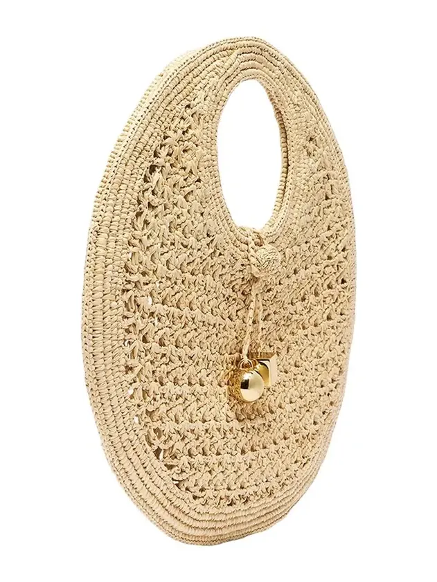 Le Petite Crochet Raffia Top-Handle Bag Le Petite Crochet Raffia Top-Handle Bag