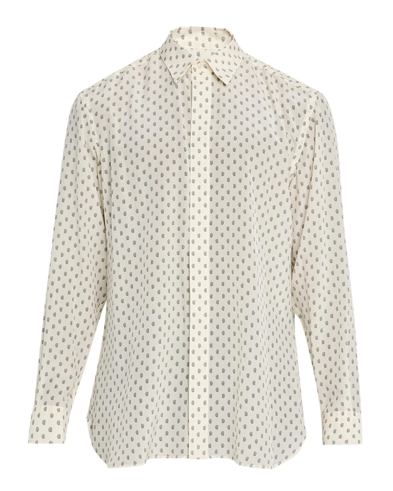 Tom Ford Men's Crepe de Chine Silk Paisley Dress Shirt