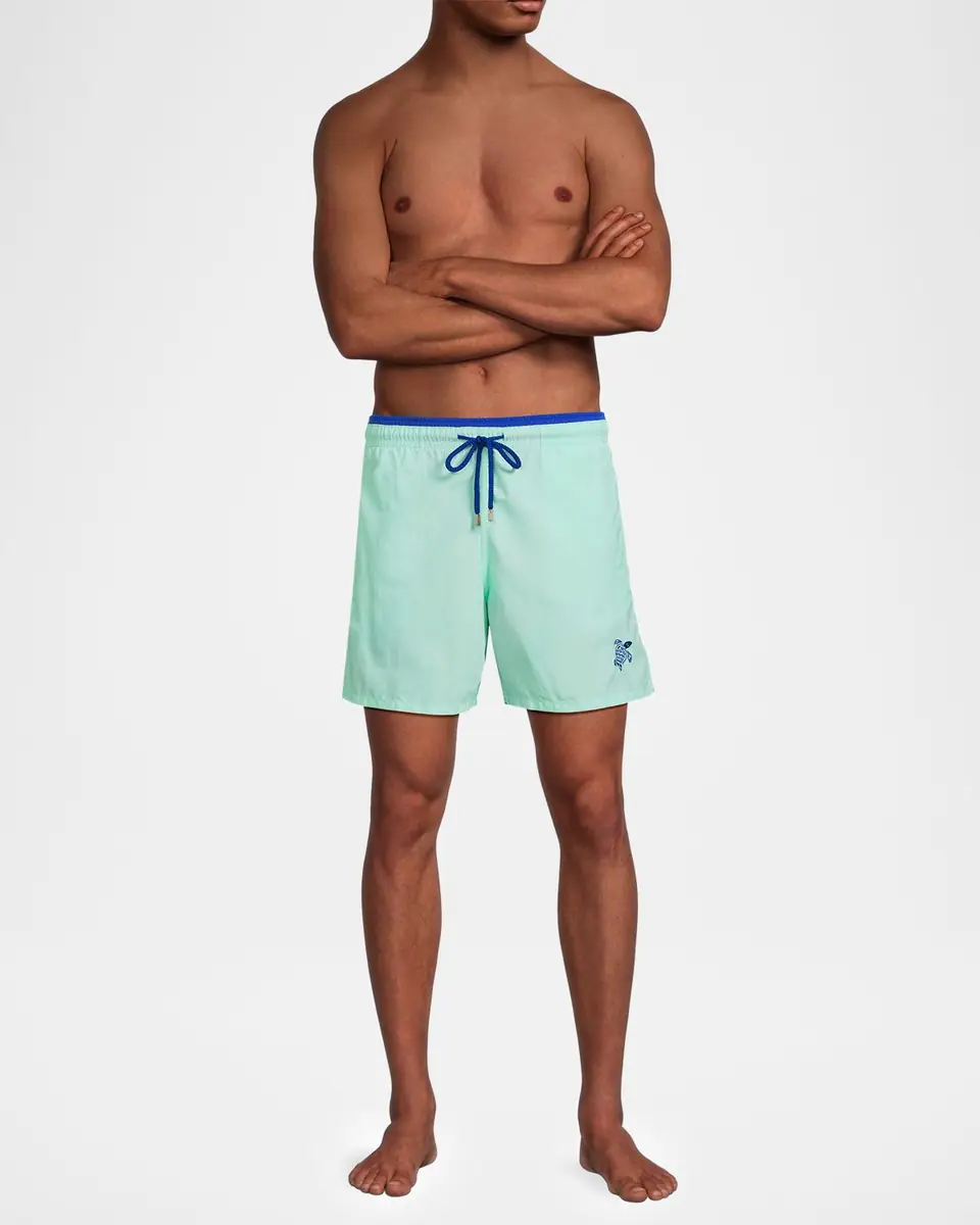 Vilebrequin Men's Les Unis Bicolor Swim Trunks | Thumbnail 2 Vilebrequin Men's Les Unis Bicolor Swim Trunks | Thumbnail 2