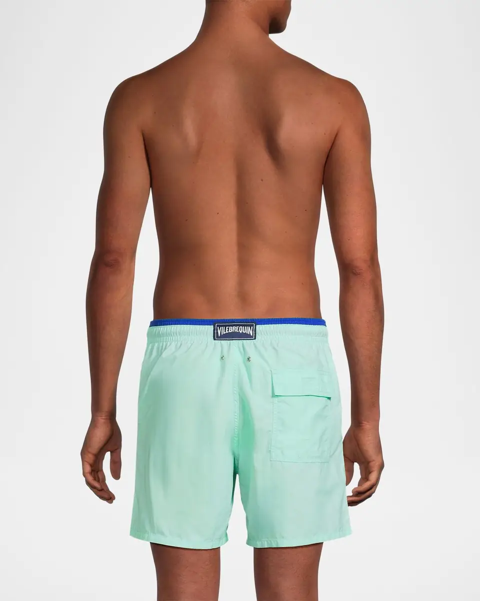 Vilebrequin Men's Les Unis Bicolor Swim Trunks | Thumbnail 3 Vilebrequin Men's Les Unis Bicolor Swim Trunks | Thumbnail 3
