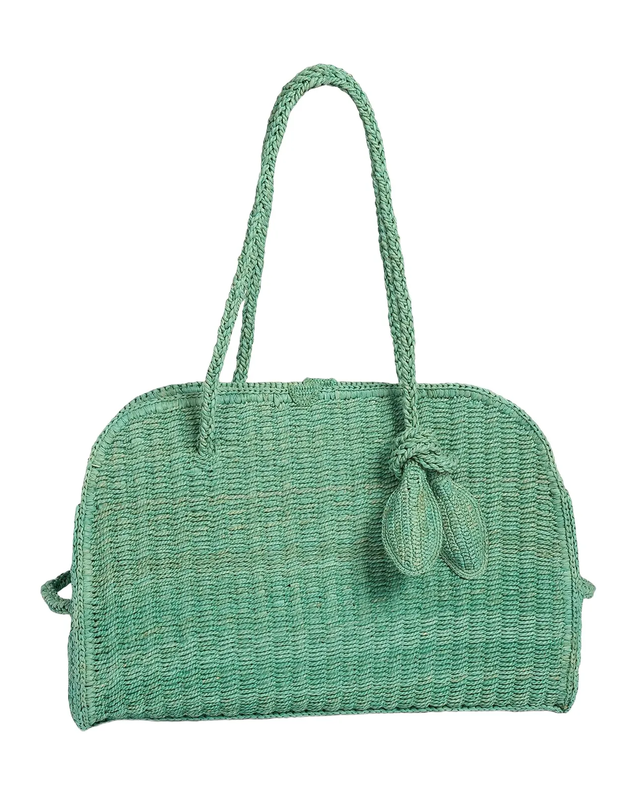 Le Turismo Raffia Top-Handle Bowler Bag
