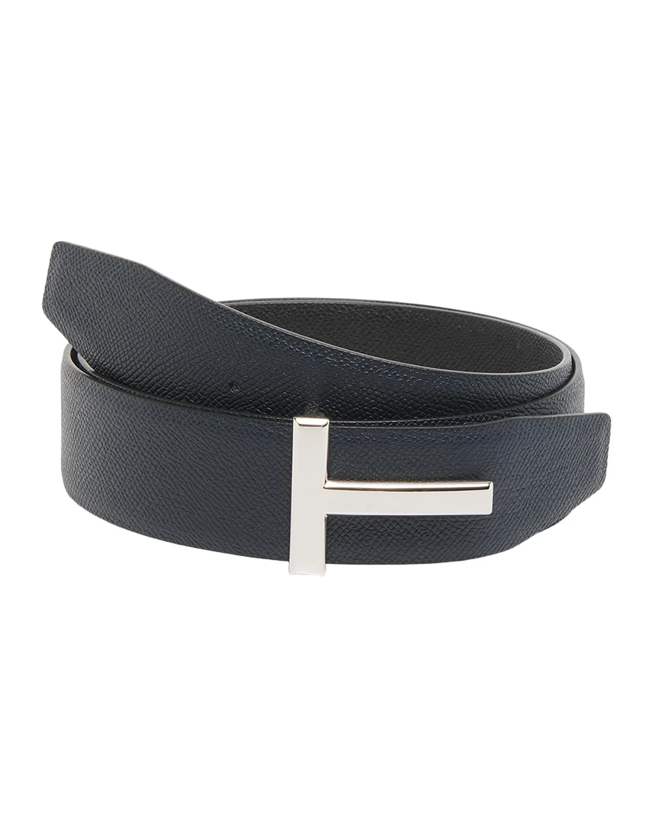 Tom Ford Men's Signature T Reversible Leather Belt
