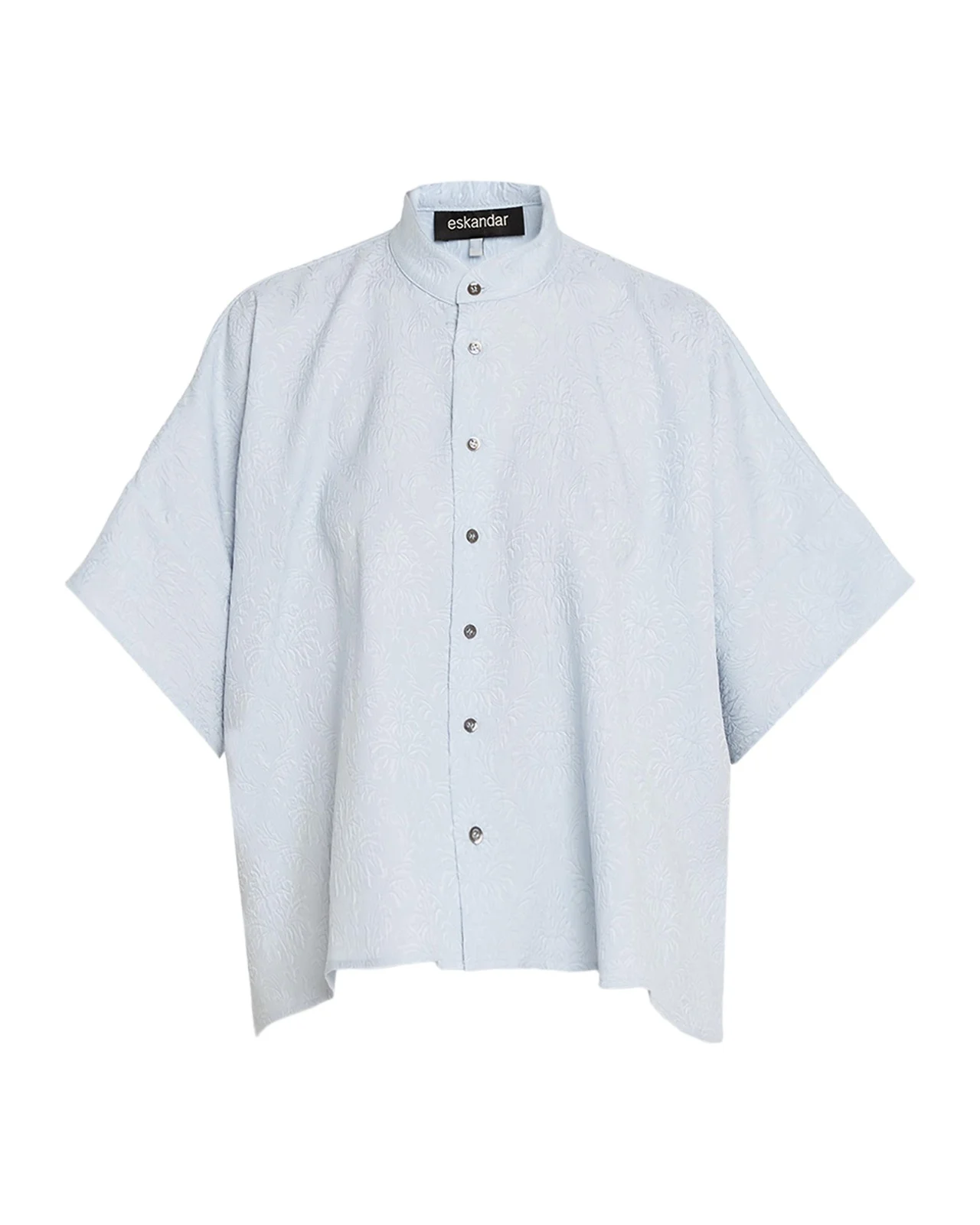 A-Line Textured Silk Shirt