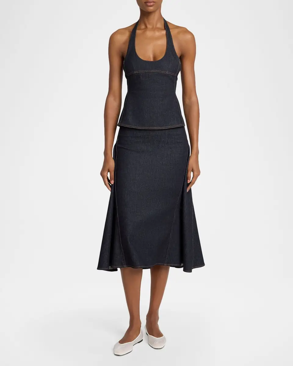 Jacquemus Denim Midi Skirt | Thumbnail 2