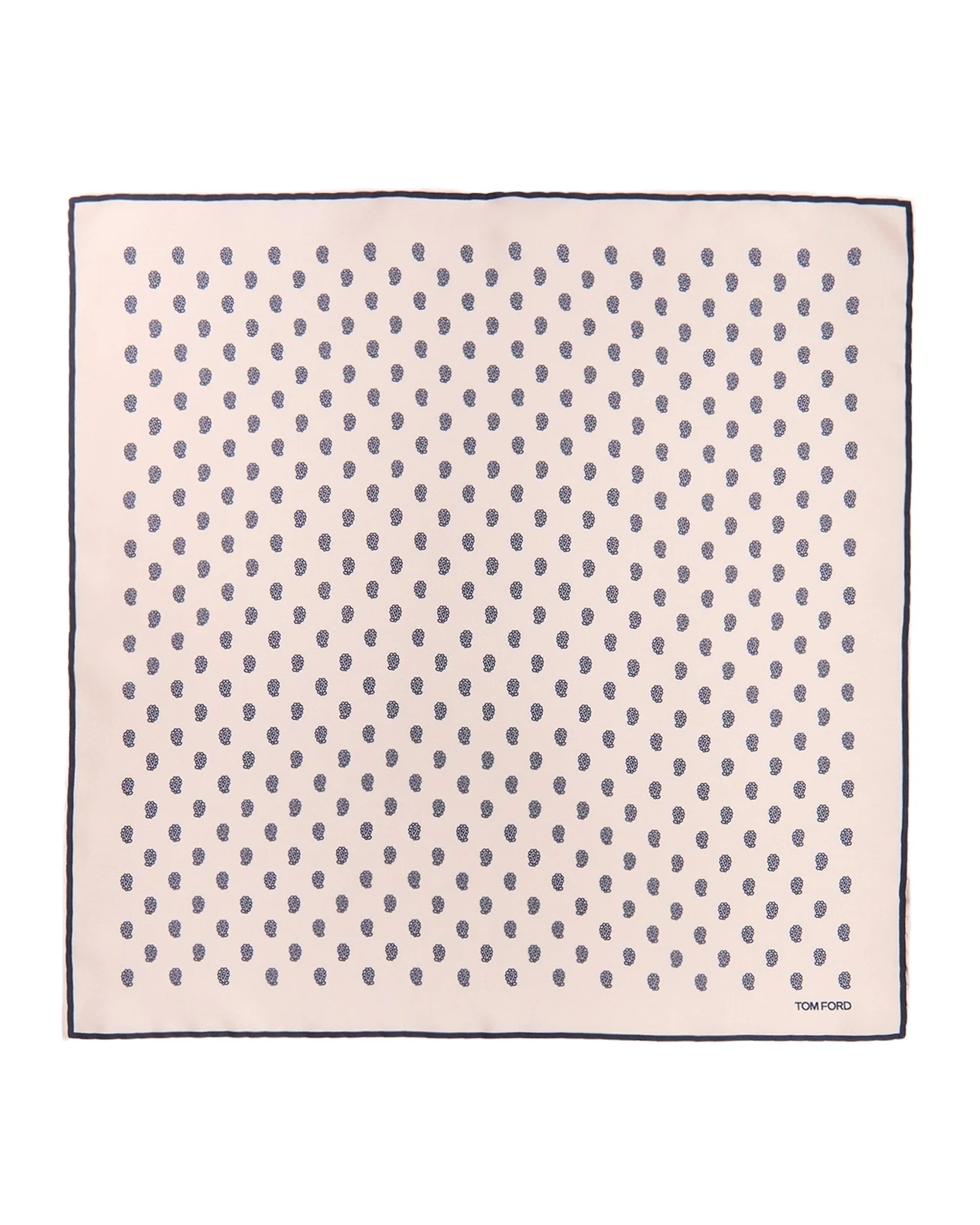 Tom Ford Men's Micro Paisley-Print Silk Pocket Square
