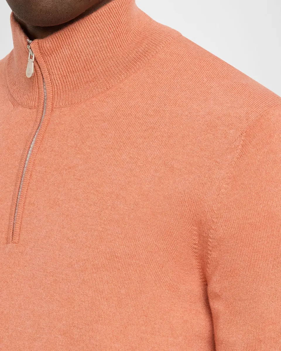 Brunello Cucinelli Men's Cashmere Turtleneck Sweater | Thumbnail 5 Brunello Cucinelli Men's Cashmere Turtleneck Sweater | Thumbnail 5