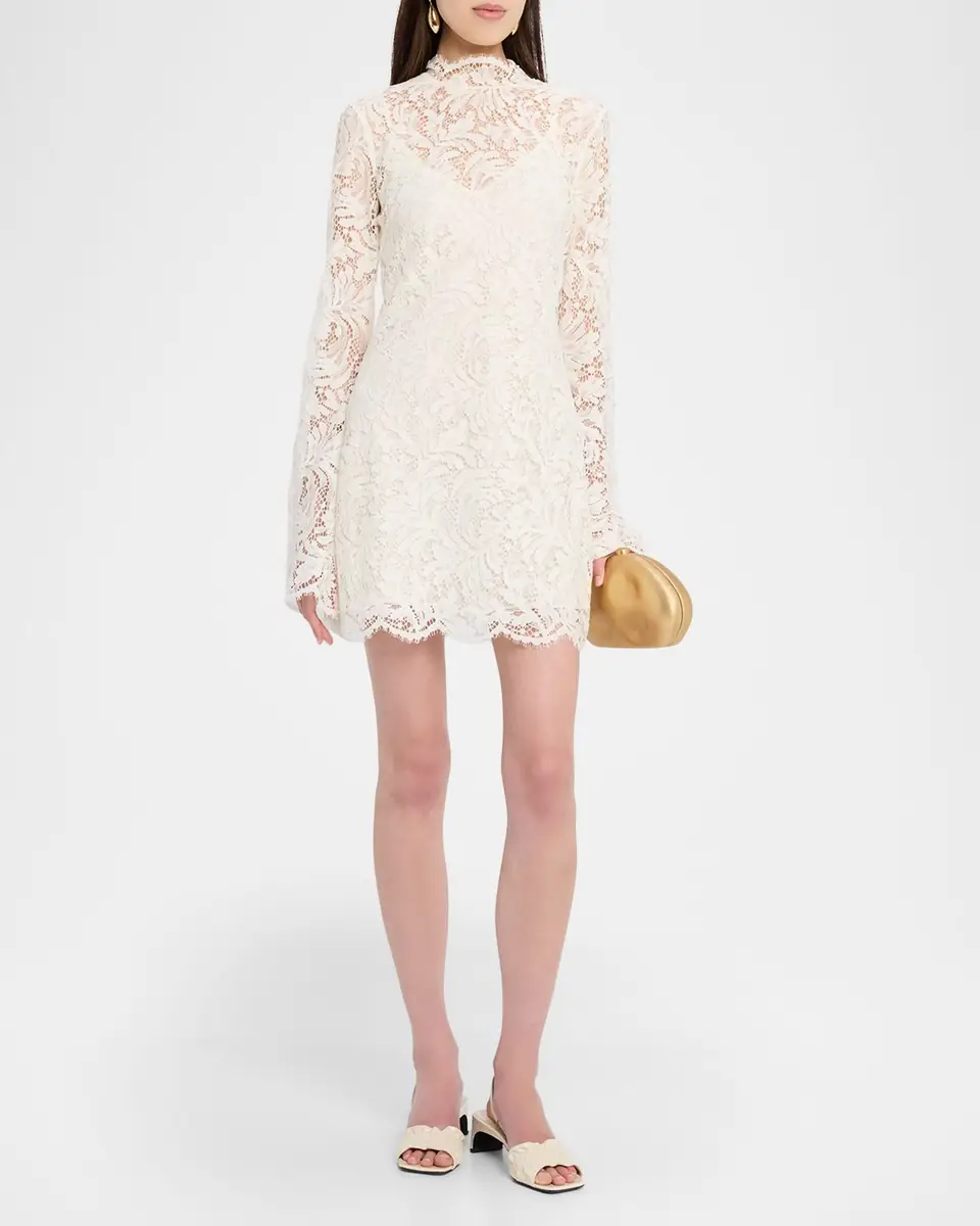 A.L.C. Eden Lace Mini Dress | Thumbnail 4 A.L.C. Eden Lace Mini Dress | Thumbnail 4