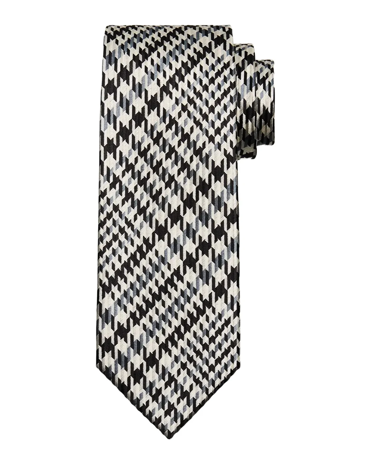 Tom Ford Men's Exploded Prince of Wales Check Silk Tie