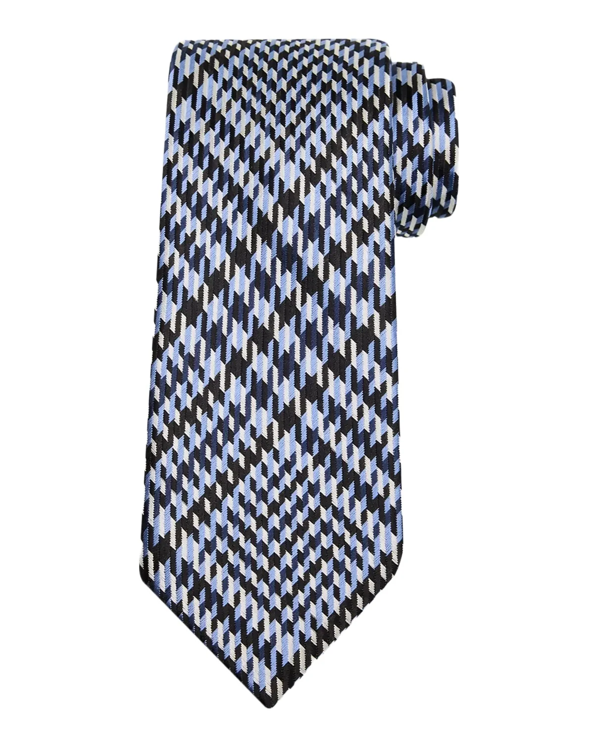 Tom Ford Men's Exploded Prince of Wales Check Silk Tie