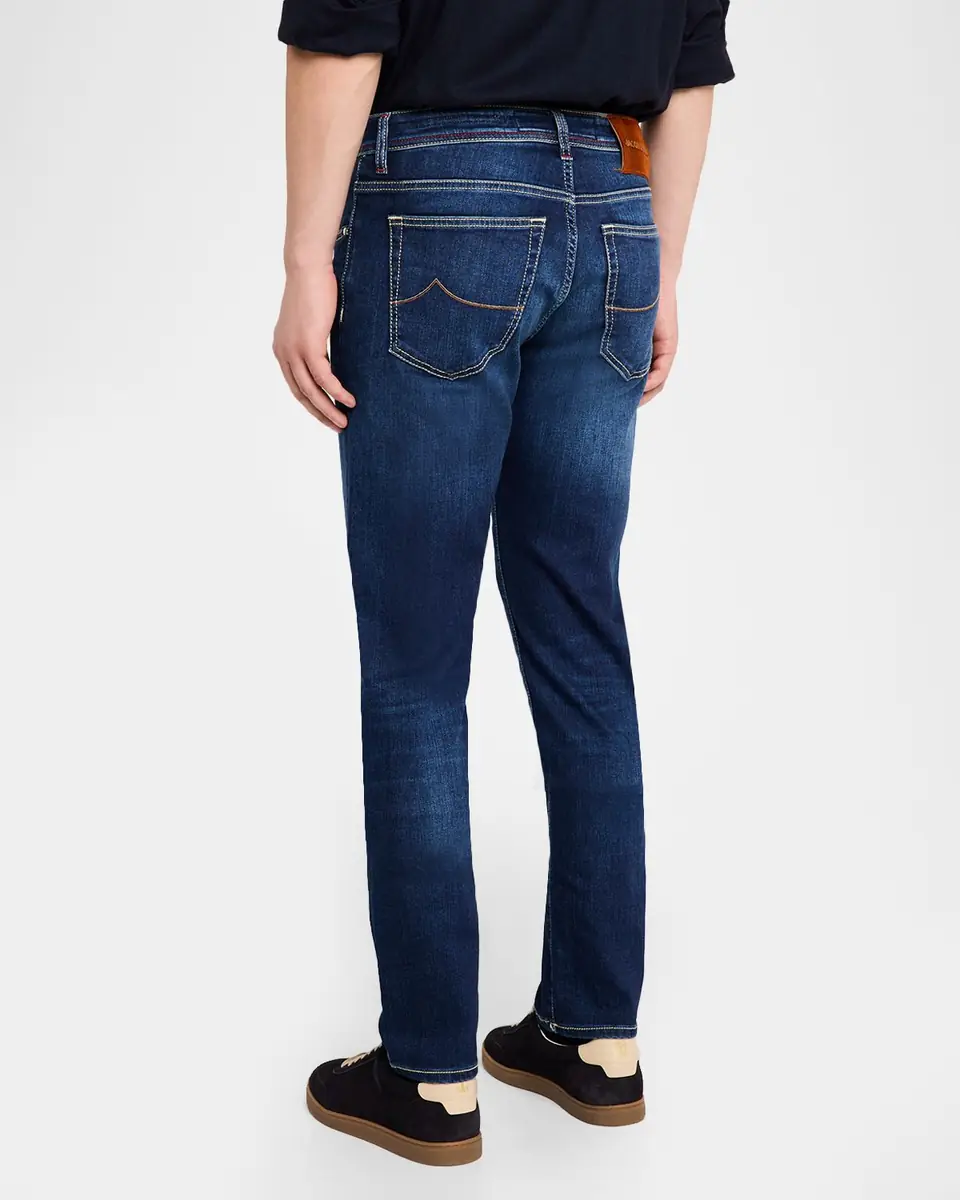 Jacob Cohen Men's Slim Fit Bard Medium-Wash Skinny Jeans | Thumbnail 3