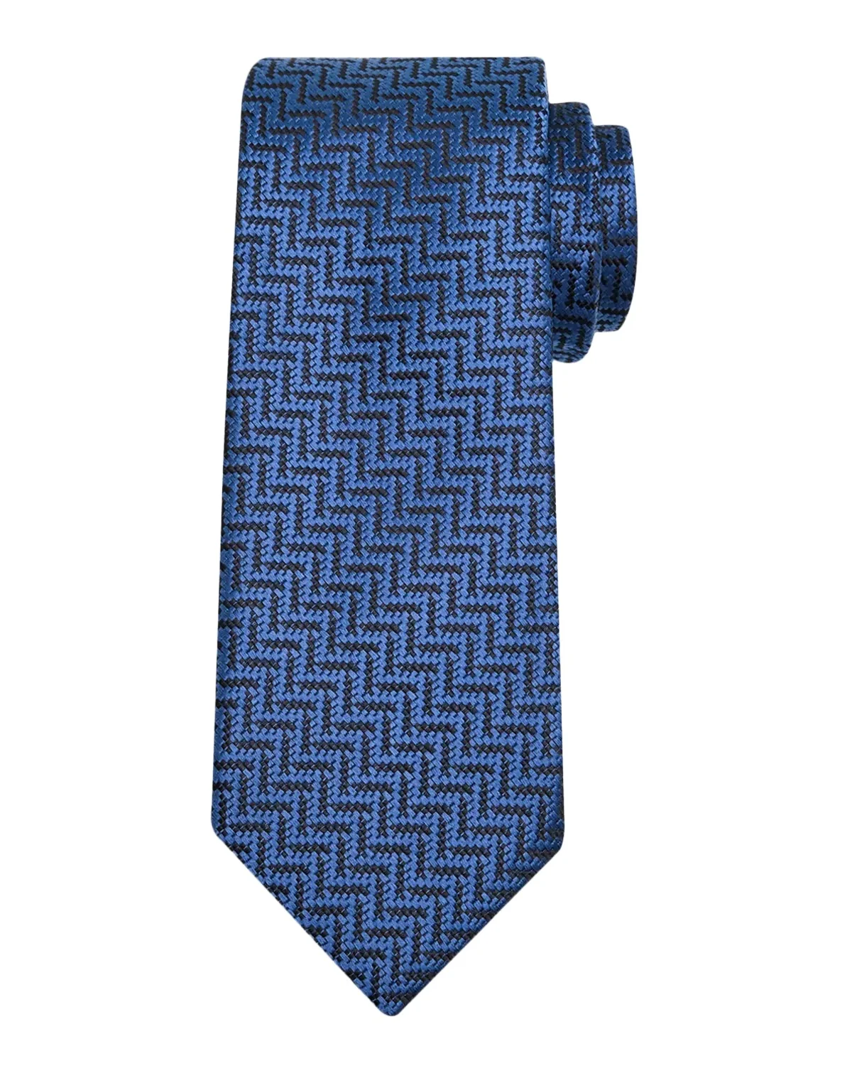Tom Ford Men's Diagonal Chevron Silk Tie