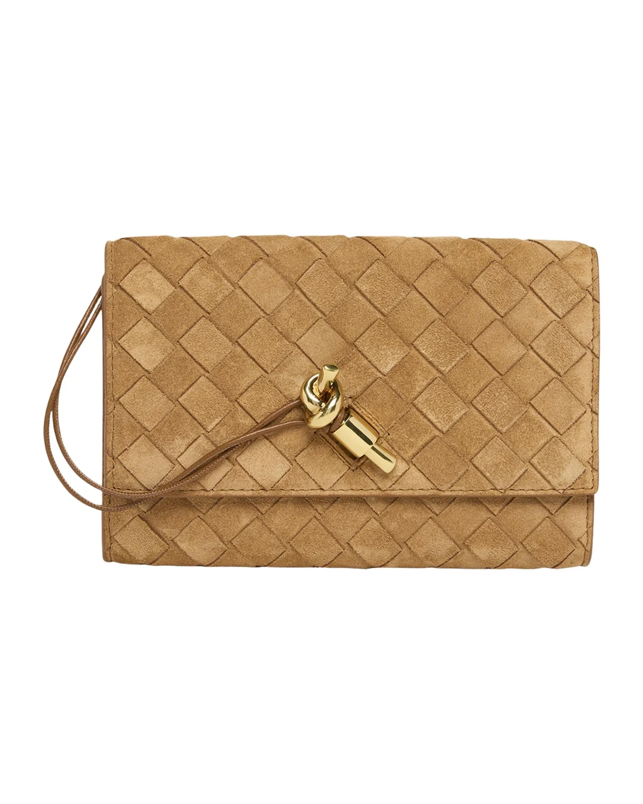 Andiamo Suede Clutch Bag