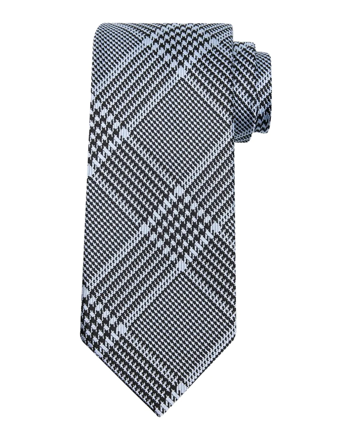 Tom Ford Men's Prince of Wales Grid Check Silk Tie