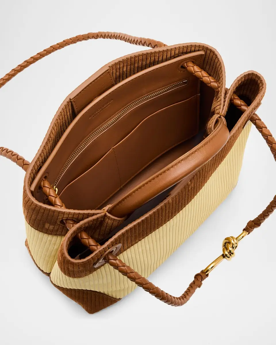Bottega Veneta Two-Tone Suede Top-Handle Bag | Thumbnail 4 Bottega Veneta Two-Tone Suede Top-Handle Bag | Thumbnail 4