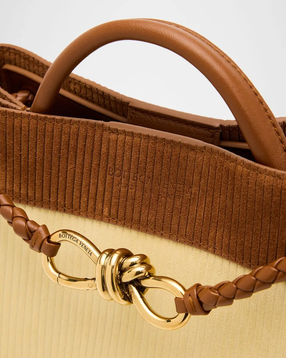 Bottega Veneta Two-Tone Suede Top-Handle Bag | Thumbnail 6 Bottega Veneta Two-Tone Suede Top-Handle Bag | Thumbnail 6