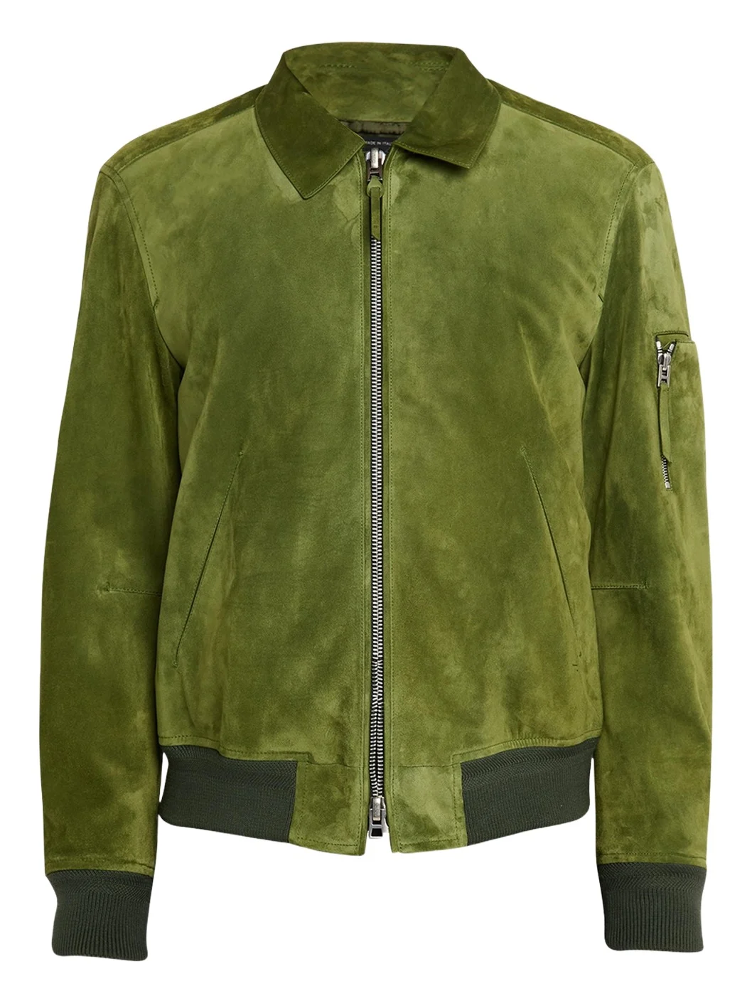Tom Ford Men's Suede Cashmere-Knit Blouson Jacket