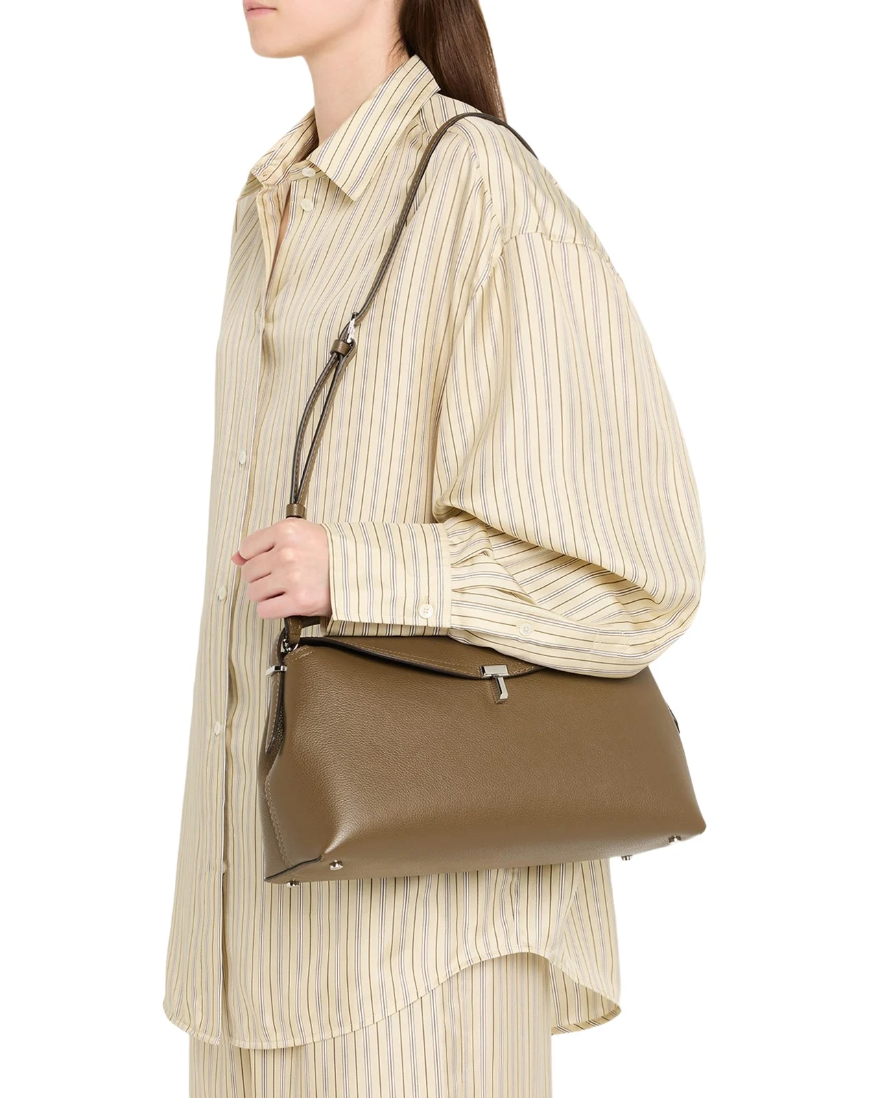 T-Lock Grain Leather Top-Handle Bag T-Lock Grain Leather Top-Handle Bag