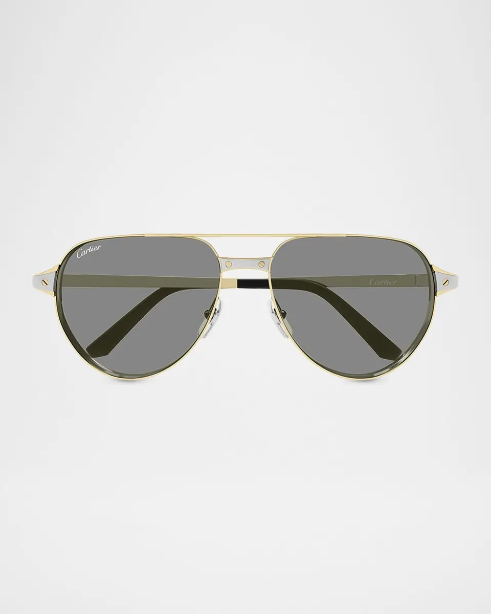 Cartier Men's CT0425S-006 Metal and Acetate Aviator Sunglasses | Thumbnail 5 Cartier Men's CT0425S-006 Metal and Acetate Aviator Sunglasses | Thumbnail 5