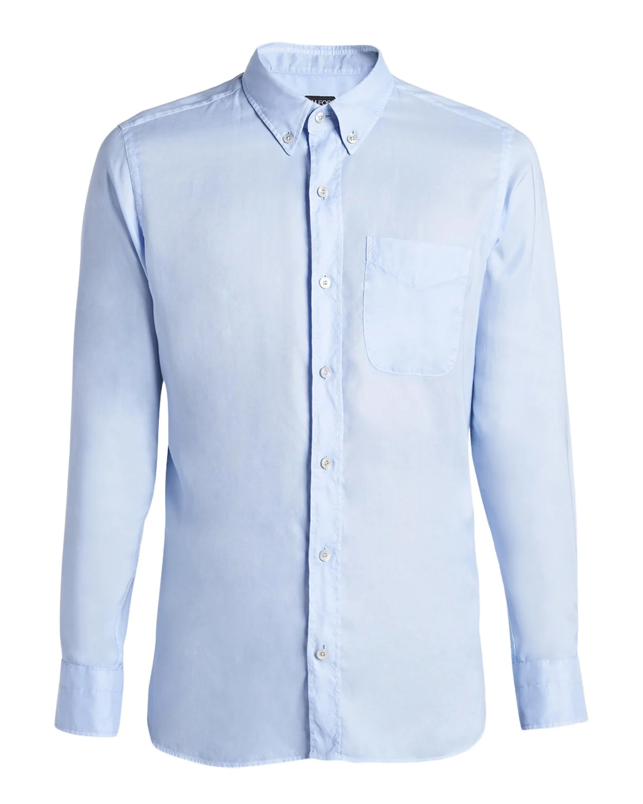 Men's Slim-Fit Gabardine Button-Down Shirt