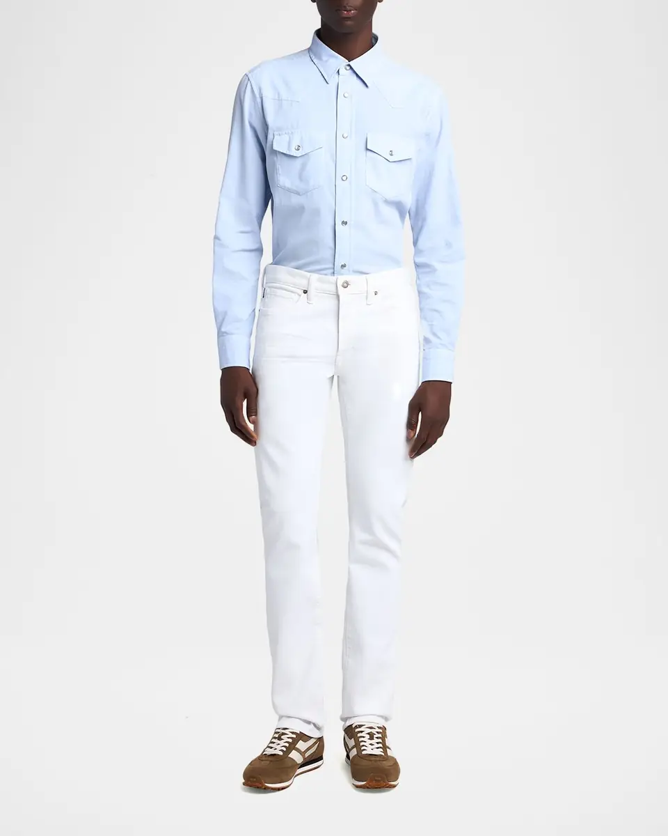 Tom Ford Men's Straight Corduroy Cotton Jeans | Thumbnail 2 Tom Ford Men's Straight Corduroy Cotton Jeans | Thumbnail 2