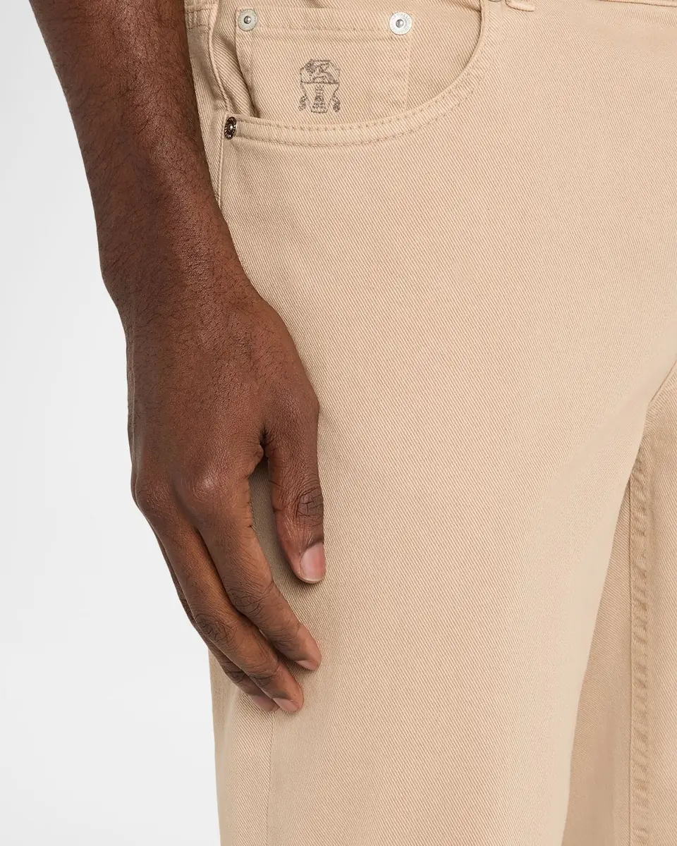 Brunello Cucinelli Men's Garment-Dyed Cotton Five-Pocket Pants | Thumbnail 5 Brunello Cucinelli Men's Garment-Dyed Cotton Five-Pocket Pants | Thumbnail 5