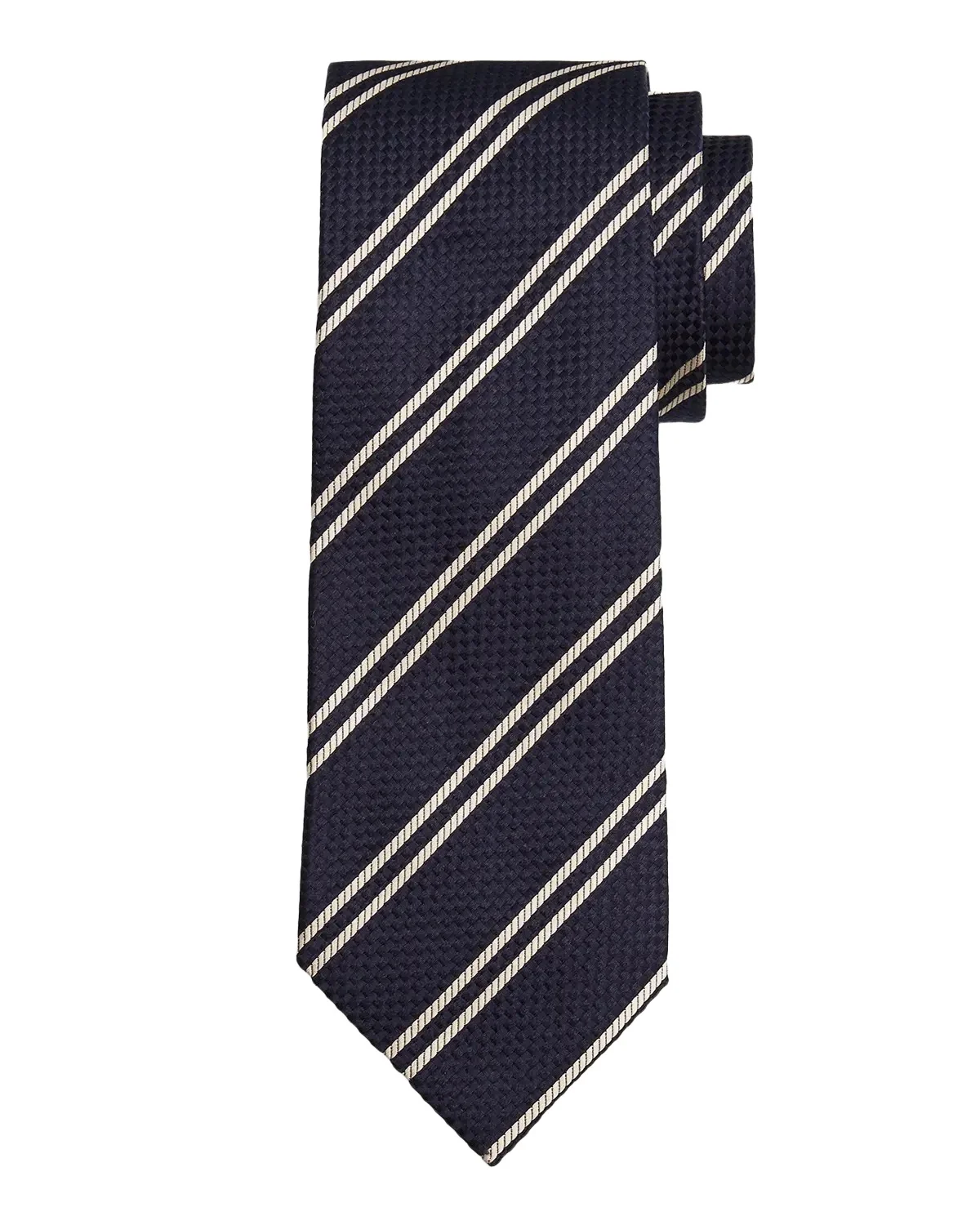 Men's Woven Diagonal-Stripe Silk Tie Men's Woven Diagonal-Stripe Silk Tie
