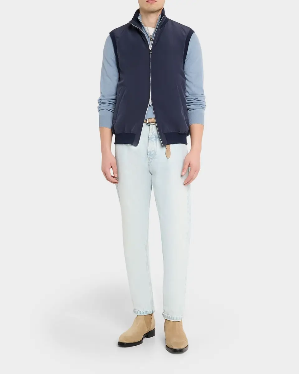 Brunello Cucinelli Men's Cashmere Turtleneck Sweater | Thumbnail 2 Brunello Cucinelli Men's Cashmere Turtleneck Sweater | Thumbnail 2
