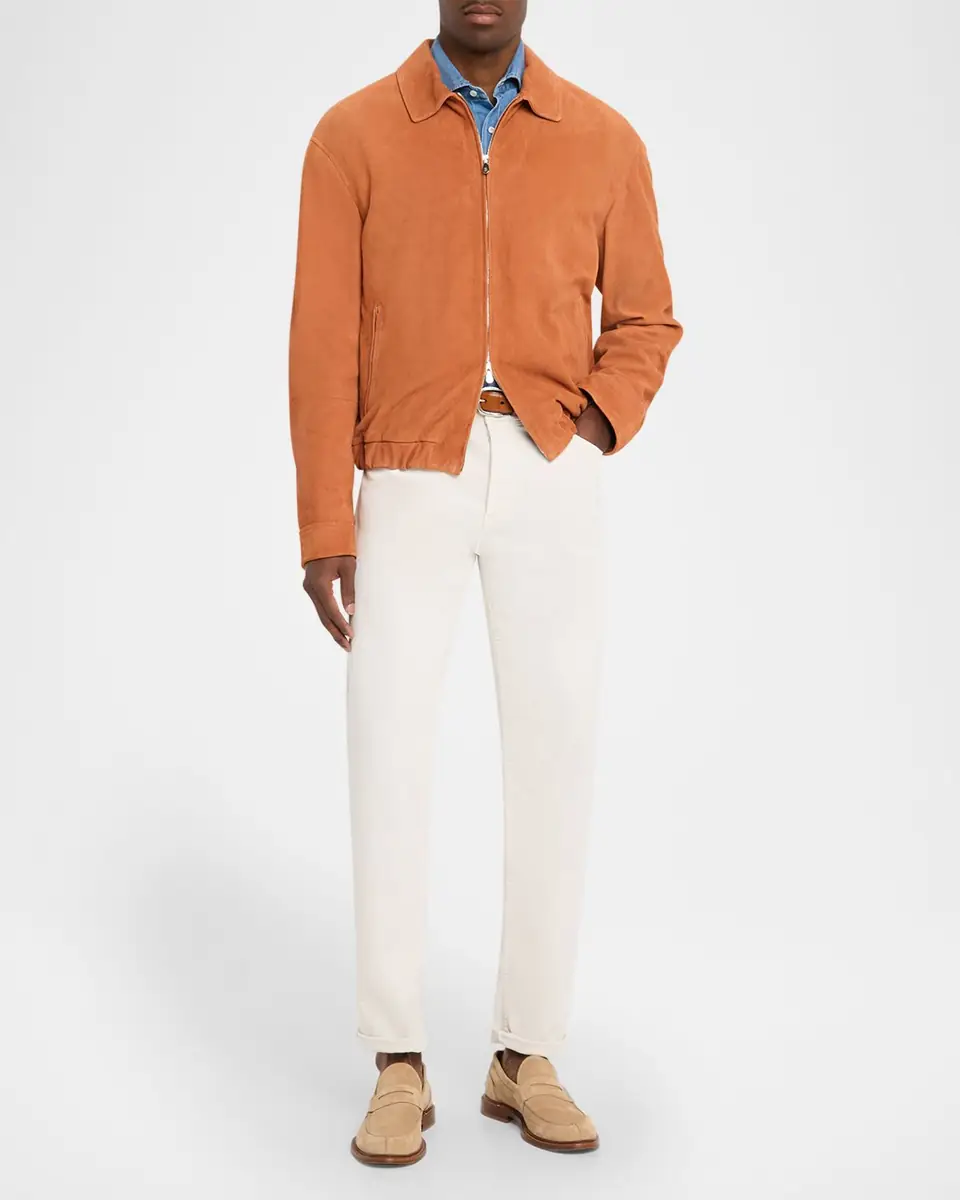 Brunello Cucinelli Men's Lightweight Denim Easy-Fit Western Shirt | Thumbnail 2 Brunello Cucinelli Men's Lightweight Denim Easy-Fit Western Shirt | Thumbnail 2