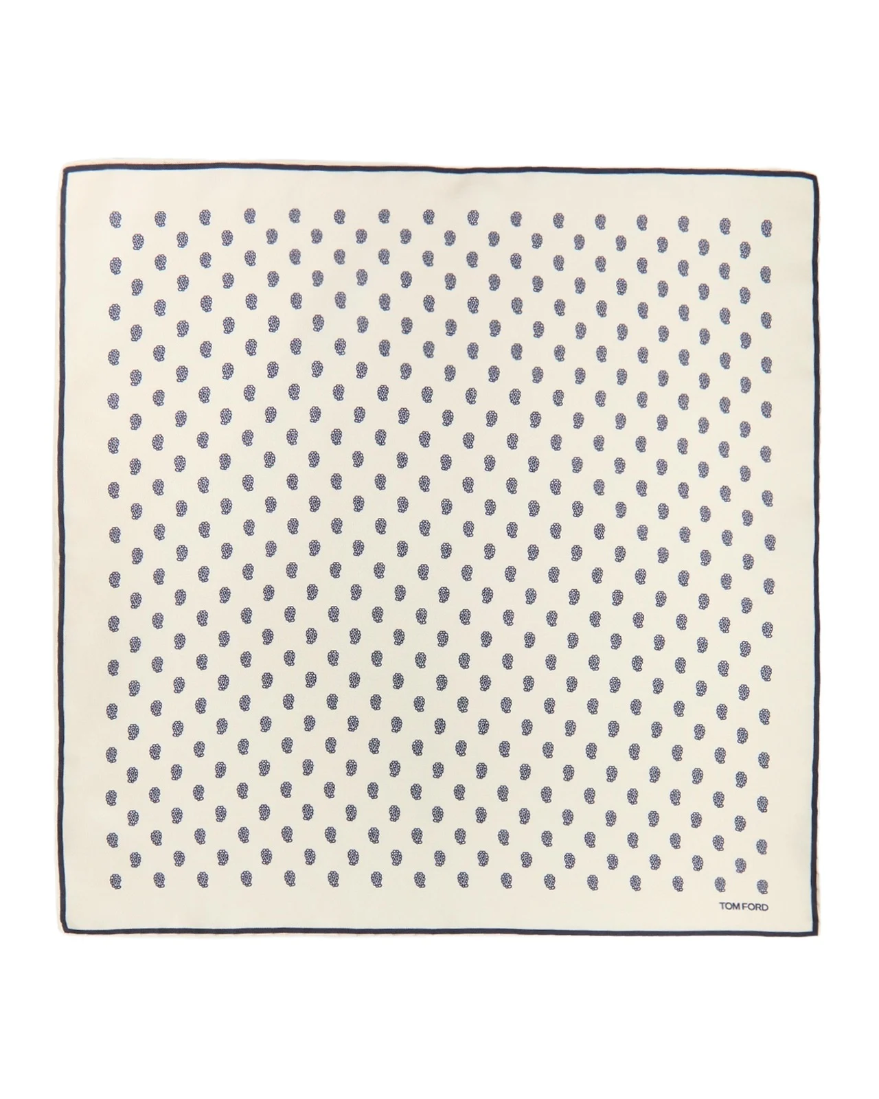 Tom Ford Men's Micro Paisley-Print Silk Pocket Square