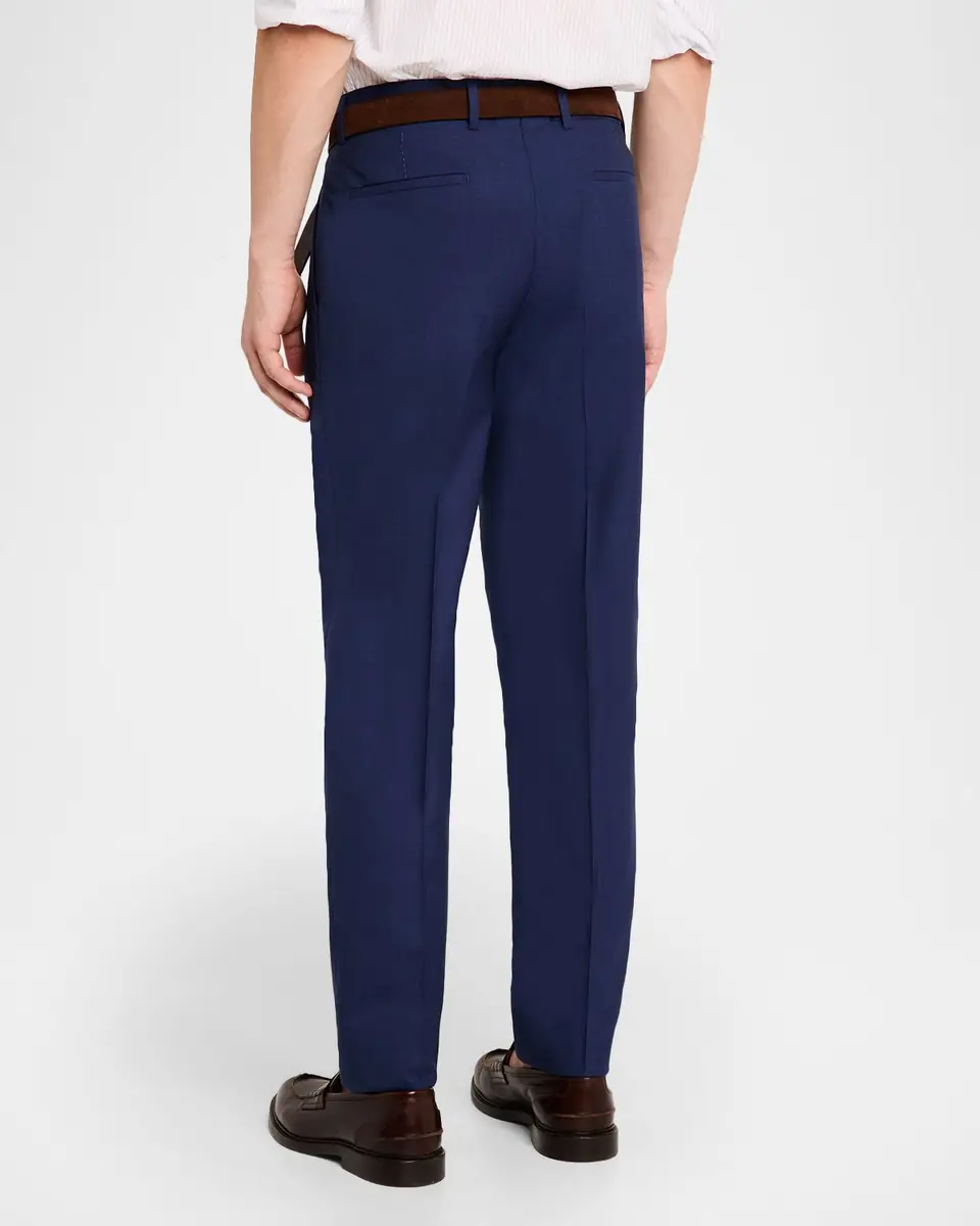 Brunello Cucinelli Men's Virgin Wool Leisure-Fit Pleated Trousers | Thumbnail 3 Brunello Cucinelli Men's Virgin Wool Leisure-Fit Pleated Trousers | Thumbnail 3