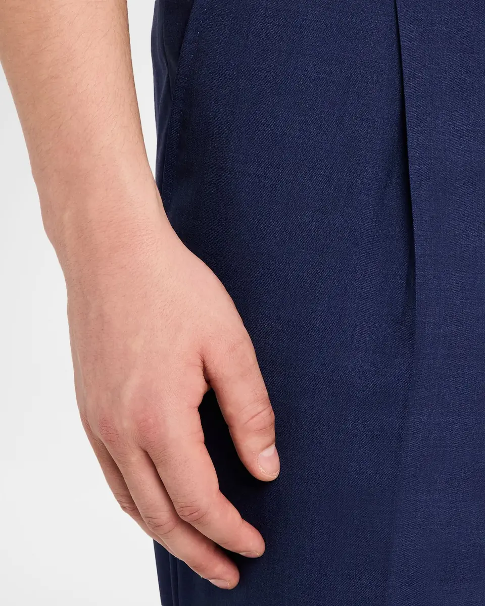Brunello Cucinelli Men's Virgin Wool Leisure-Fit Pleated Trousers | Thumbnail 5 Brunello Cucinelli Men's Virgin Wool Leisure-Fit Pleated Trousers | Thumbnail 5