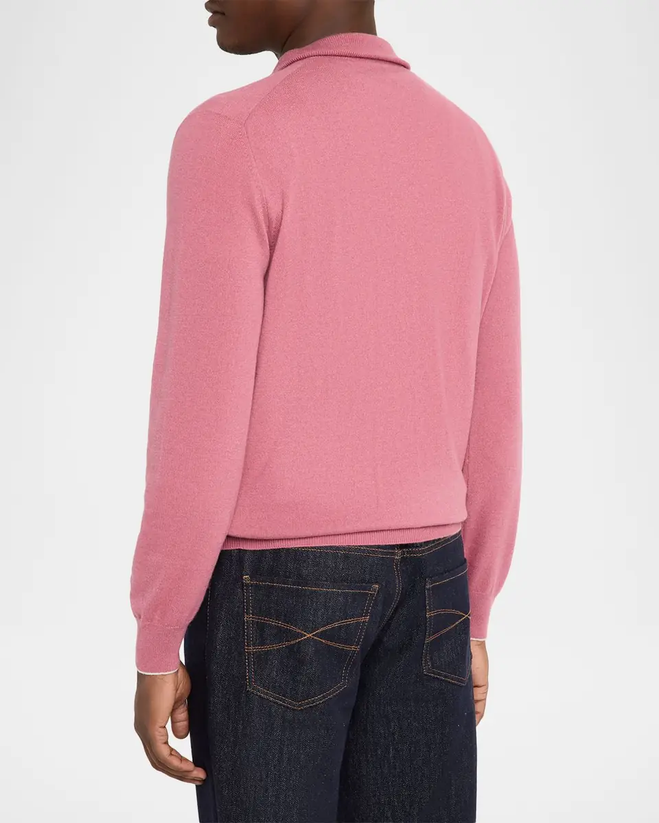 Brunello Cucinelli Men's Cashmere Turtleneck Sweater | Thumbnail 3 Brunello Cucinelli Men's Cashmere Turtleneck Sweater | Thumbnail 3
