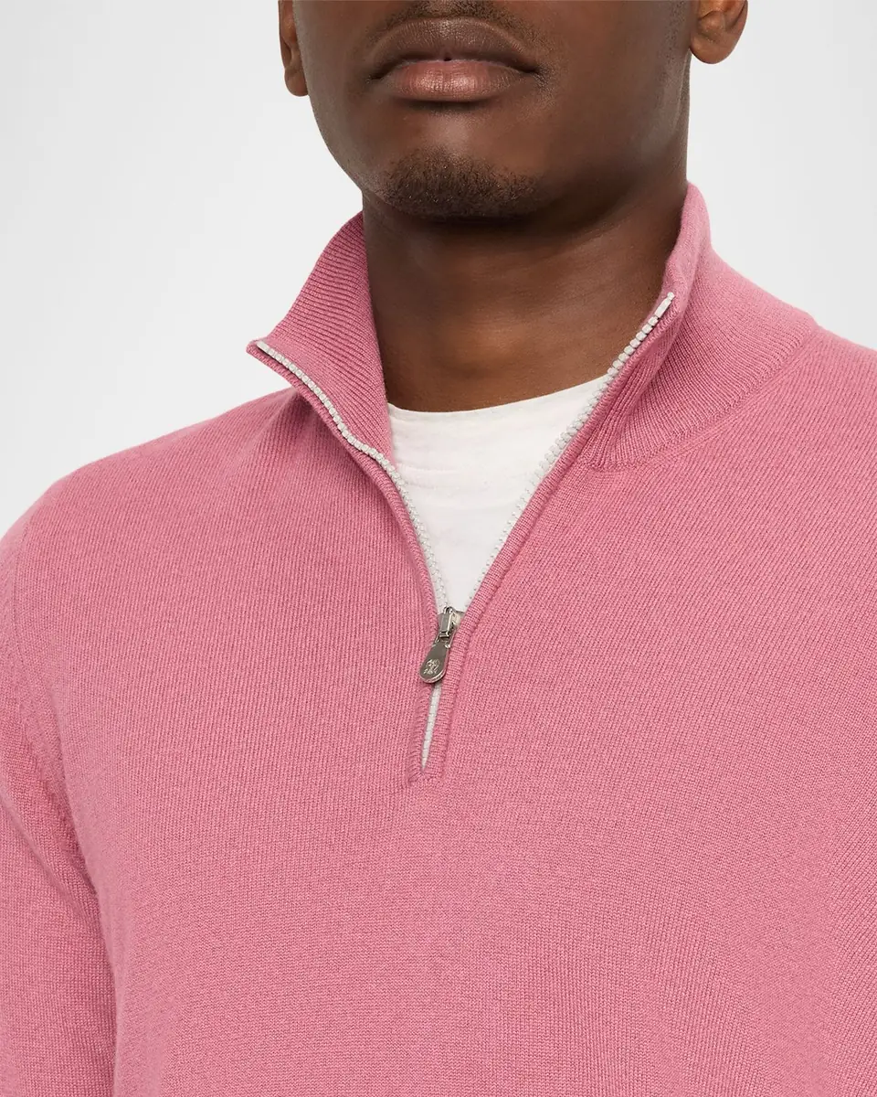 Brunello Cucinelli Men's Cashmere Turtleneck Sweater | Thumbnail 5 Brunello Cucinelli Men's Cashmere Turtleneck Sweater | Thumbnail 5