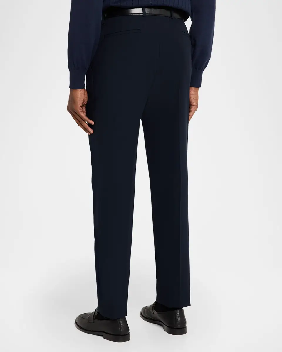 Brunello Cucinelli Men's Cotton Classic-Fit Pleated Pants | Thumbnail 3 Brunello Cucinelli Men's Cotton Classic-Fit Pleated Pants | Thumbnail 3