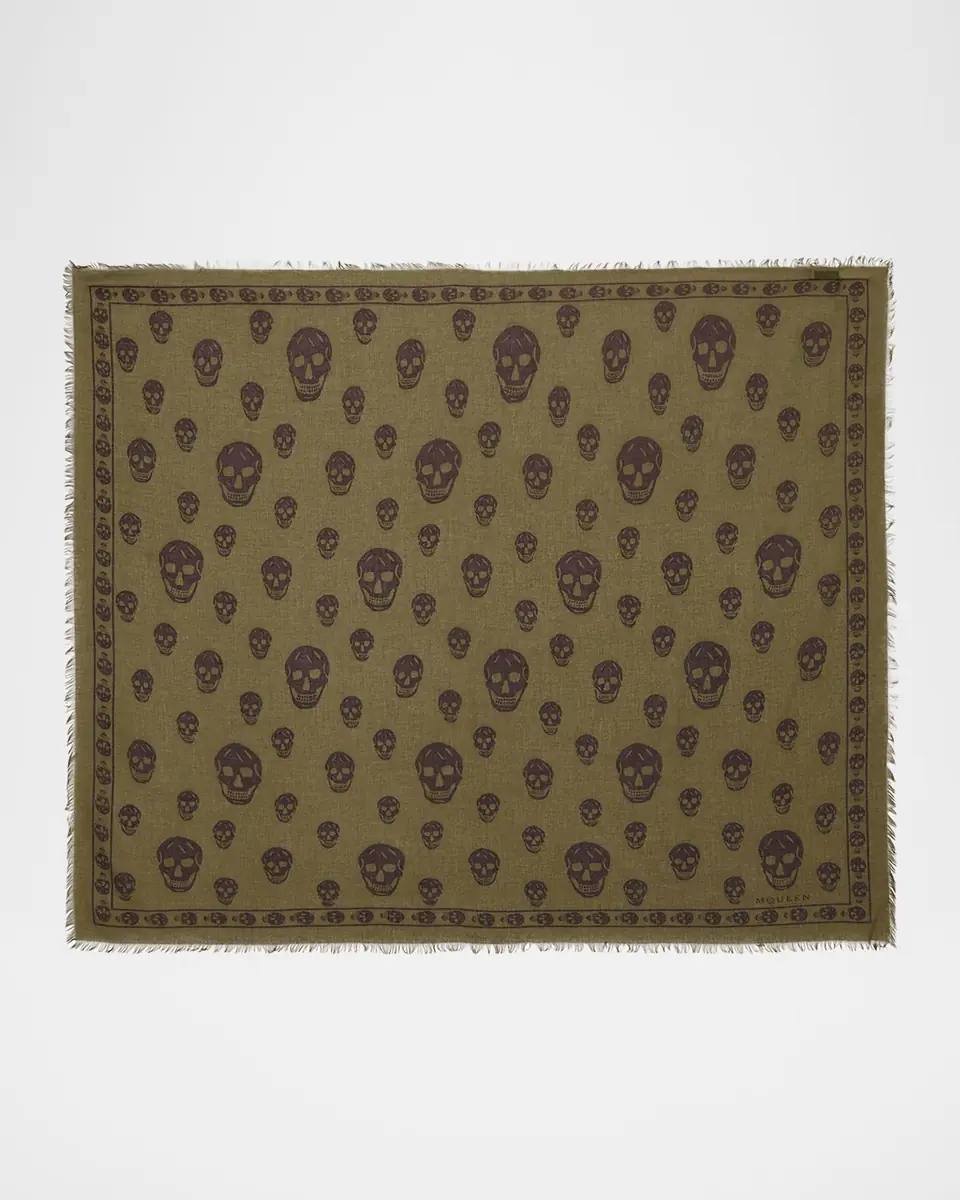 Alexander McQueen Men's Abstract Skull Scarf | Thumbnail 4