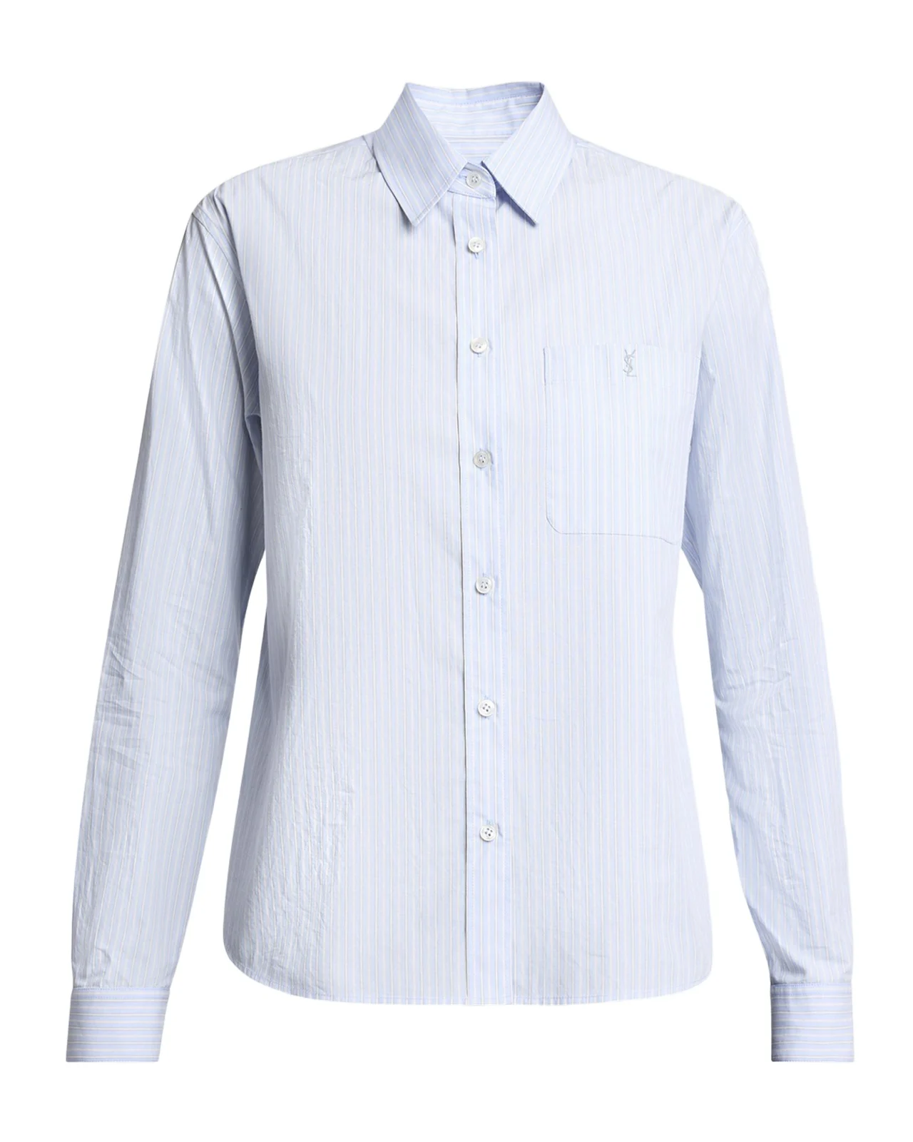 Saint Laurent Striped Cotton Button-Down Shirt