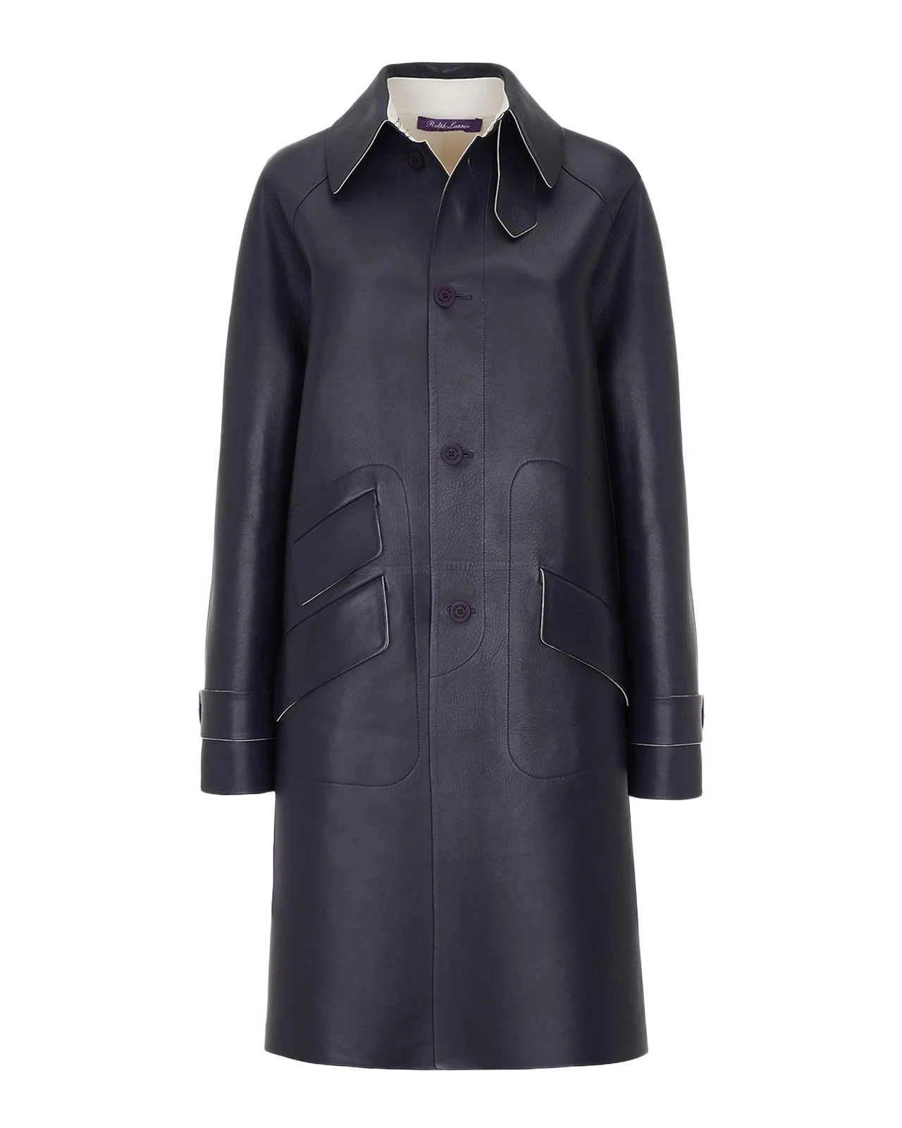 Ralph Lauren Collection Ottis Lambskin Balmacaan Coat