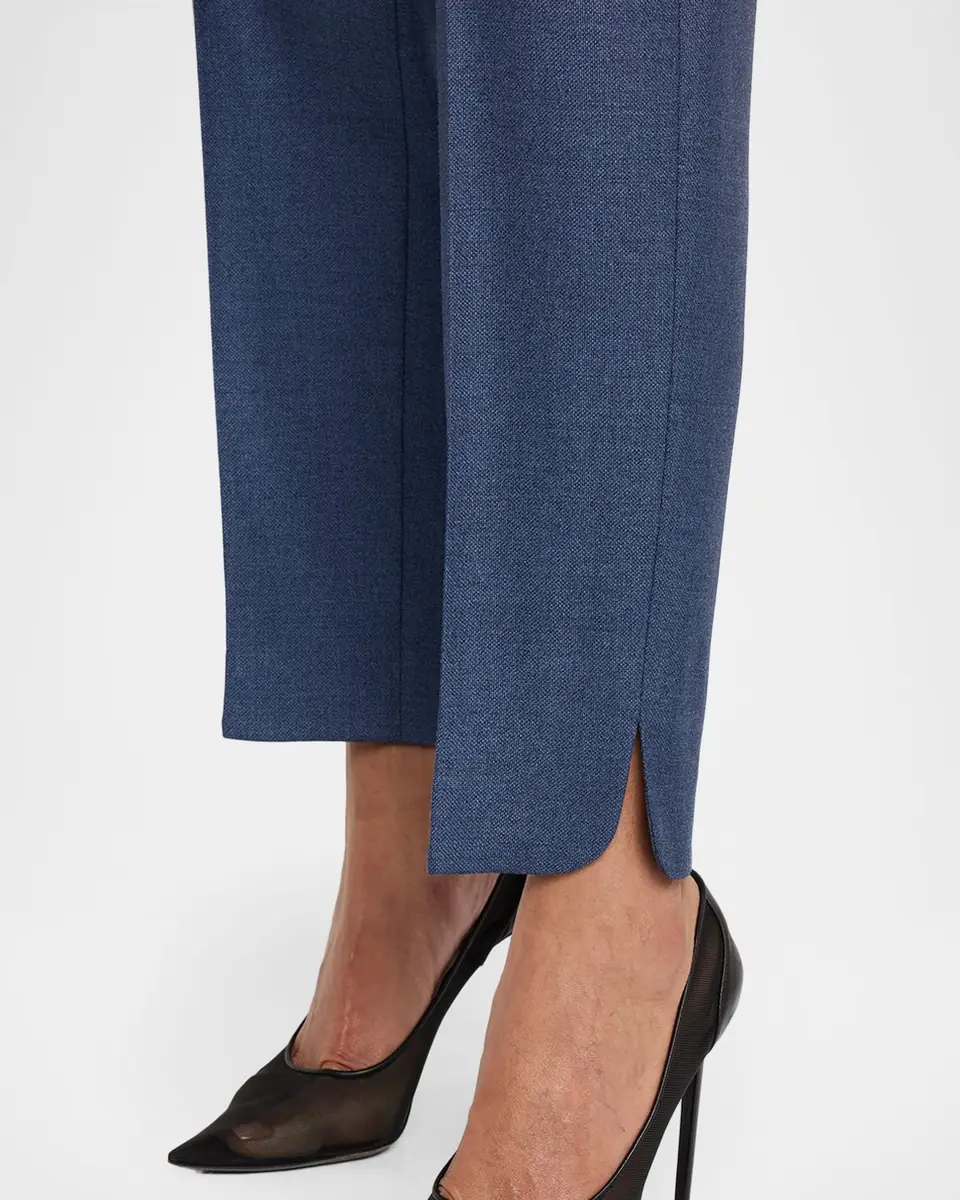 Giorgio Armani Silk Straight-Leg Ankle Slit Trousers | Thumbnail 5 Giorgio Armani Silk Straight-Leg Ankle Slit Trousers | Thumbnail 5