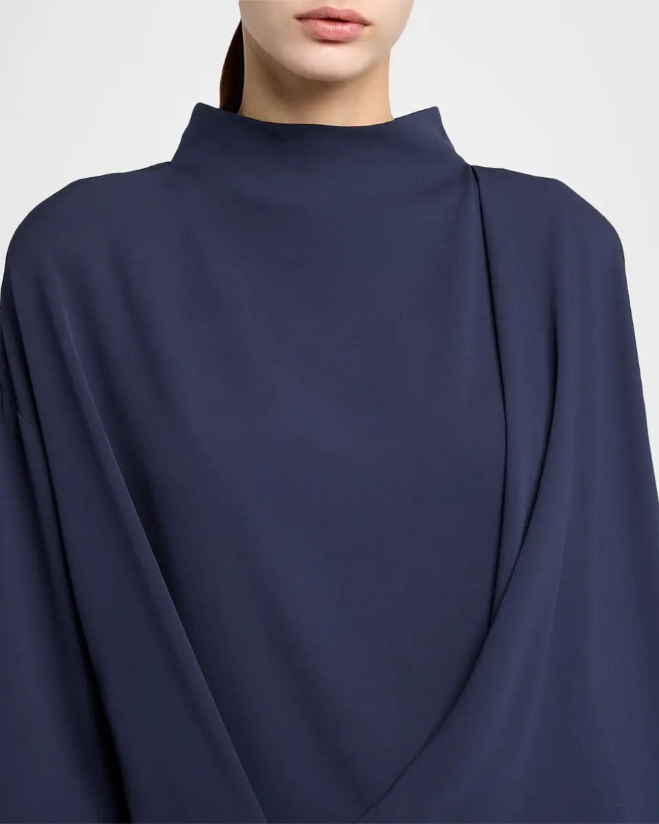 Giorgio Armani Draped Silk Georgette Shirt | Thumbnail 5 Giorgio Armani Draped Silk Georgette Shirt | Thumbnail 5
