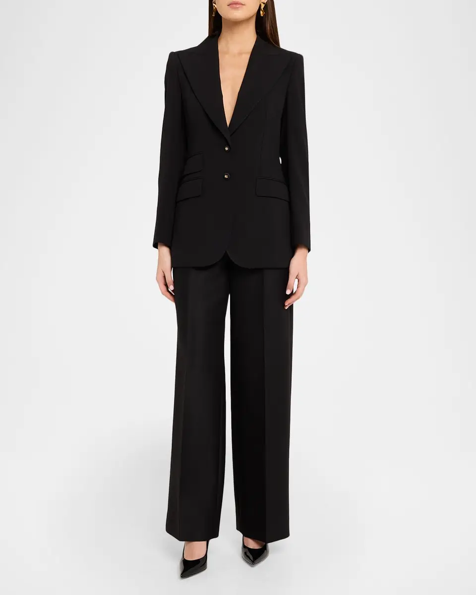 Dolce & Gabbana Turlington Woolen Single-Breasted Jacket | Thumbnail 2