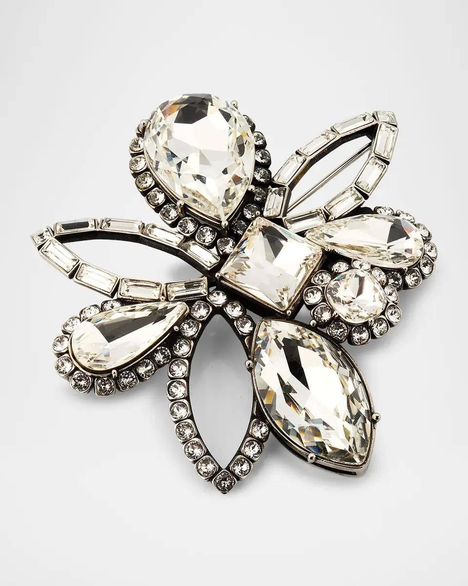 Alexander McQueen Cubic Zirconia Chandelier Brooch | Thumbnail 3