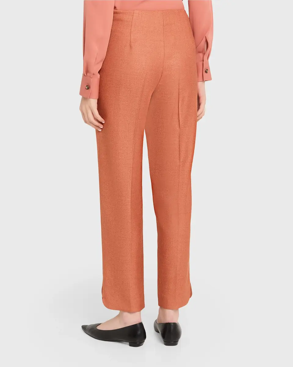 Giorgio Armani Silk Wool Straight-Leg Trousers | Thumbnail 3 Giorgio Armani Silk Wool Straight-Leg Trousers | Thumbnail 3