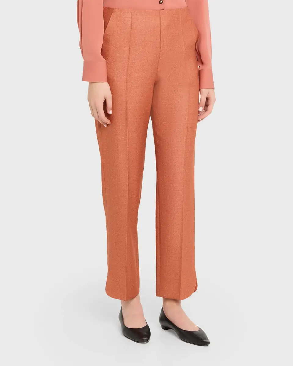 Giorgio Armani Silk Wool Straight-Leg Trousers | Thumbnail 4 Giorgio Armani Silk Wool Straight-Leg Trousers | Thumbnail 4