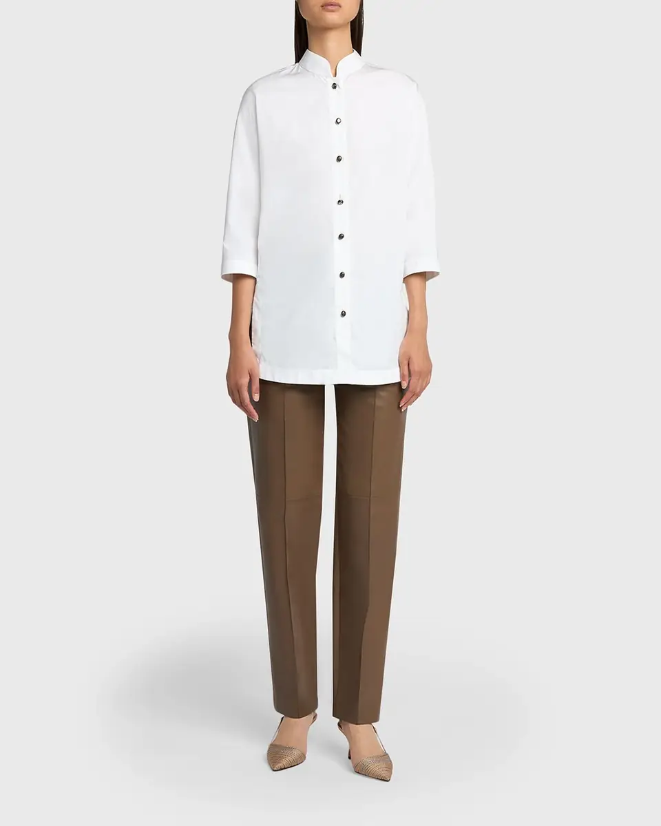 Giorgio Armani Cotton Poplin Button-Down Shirt | Thumbnail 2 Giorgio Armani Cotton Poplin Button-Down Shirt | Thumbnail 2
