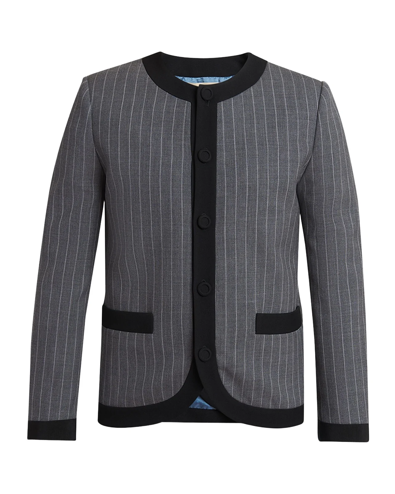 Men's Pinstripe Wool Jacket