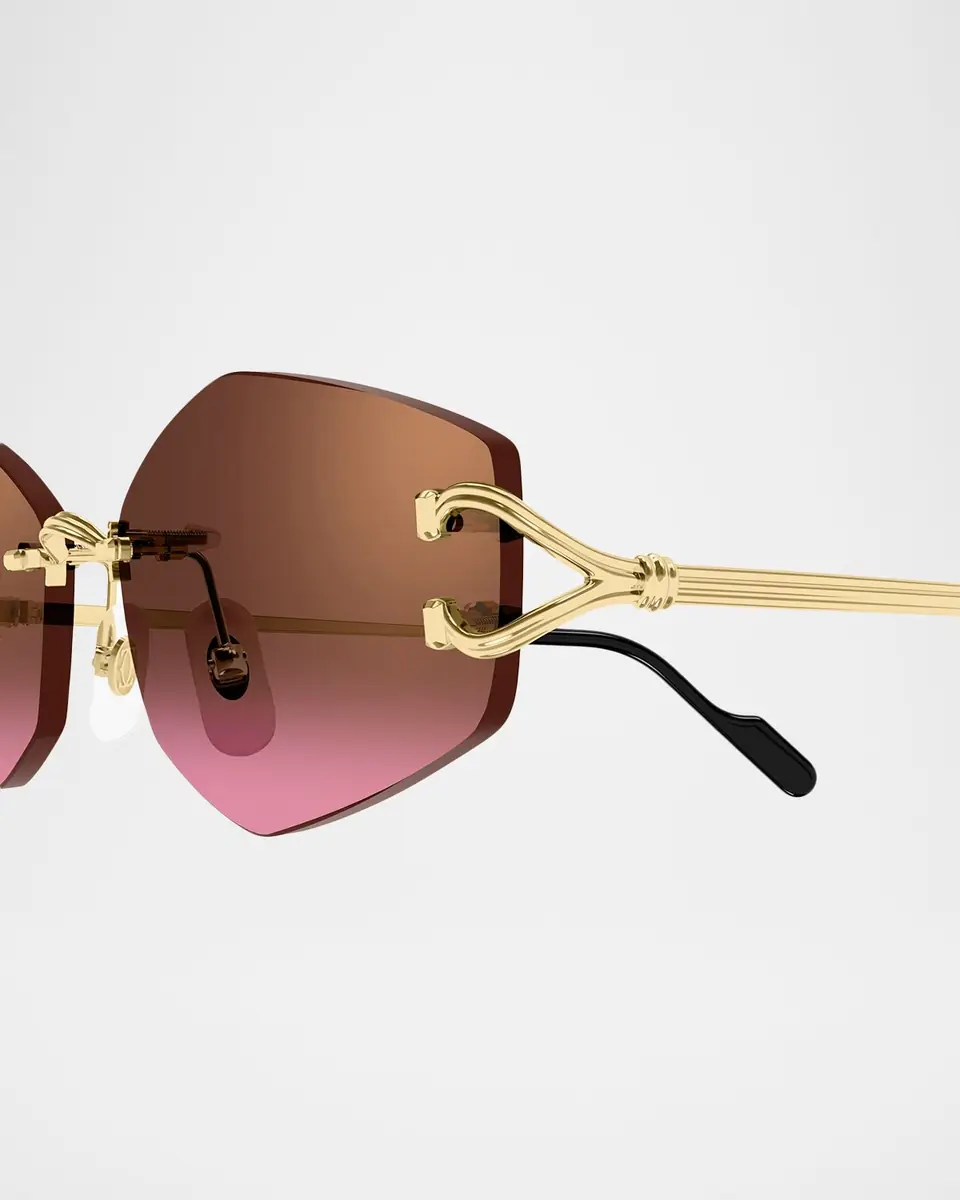 Cartier 56mm Geometric Oval Sunglasses | Thumbnail 3 Cartier 56mm Geometric Oval Sunglasses | Thumbnail 3